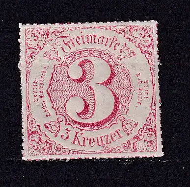 Altd. Thurn u. Taxis  Nr 52 Falz / Gummimängel / *