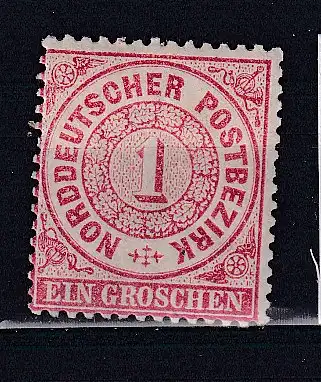 Norddeutscher Bund  Nr 4 Falz / Gummimängel / *