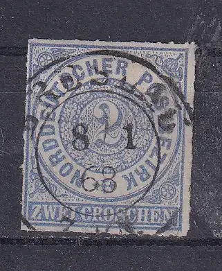 Norddeutscher Bund  Nr 17 Nachgummiert / (*)