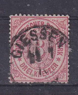 Norddeutscher Bund  Nr 21 Nachgummiert / (*)