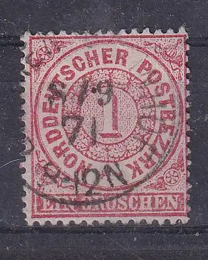 Norddeutscher Bund  Nr 16 Nachgummiert / (*)