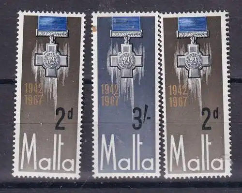 Malta  Nr 350/52 Postfrisch / **