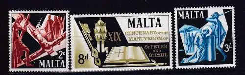 Malta  Nr 353/55 Postfrisch / **