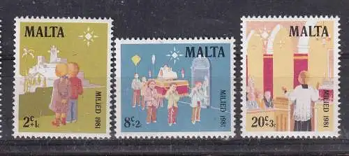Malta  Nr 652/54 Postfrisch / **