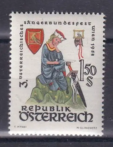 Österreich  Nr 1043 Postfrisch / **