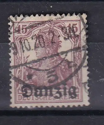 Freie Stadt Danzig  Nr 3 Gestempelt (Posten)