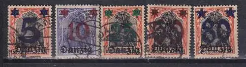 Freie Stadt Danzig  Nr 16/20 Gestempelt (Posten)