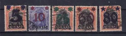 Freie Stadt Danzig  Nr 16/20 Gestempelt (Posten)