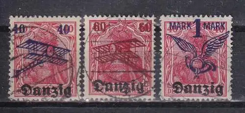 Freie Stadt Danzig  Nr 50/52 Gestempelt (Posten)