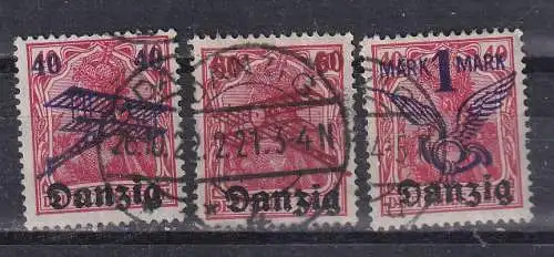 Freie Stadt Danzig  Nr 50/52 Gestempelt (Posten)