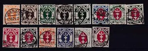 Freie Stadt Danzig  Nr 73/86 Gestempelt (Posten)
