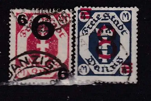 Freie Stadt Danzig  Nr 106/07 Gestempelt (Posten)
