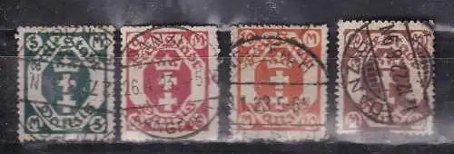 Freie Stadt Danzig  Nr 108/11 Gestempelt (Posten)