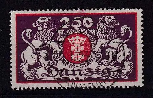 Freie Stadt Danzig  Nr 119 Gefälligkeitsstempel