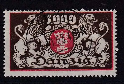 Freie Stadt Danzig  Nr 121 Gefälligkeitsstempel