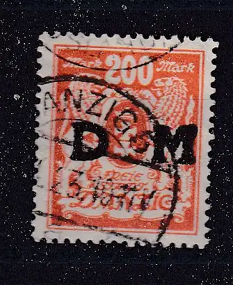 Freie Stadt Danzig Dienstmarken  Nr 38 Gestempelt (Posten)