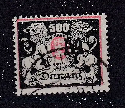 Freie Stadt Danzig Dienstmarken  Nr 39 Gestempelt (Posten)