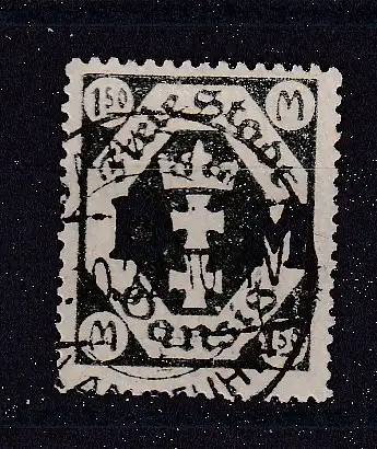 Freie Stadt Danzig Dienstmarken  Nr 22 Gestempelt (Posten)