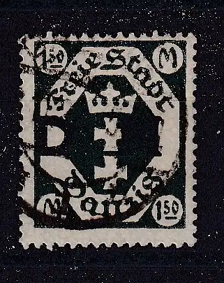 Freie Stadt Danzig Dienstmarken  Nr 22 Gestempelt (Posten)