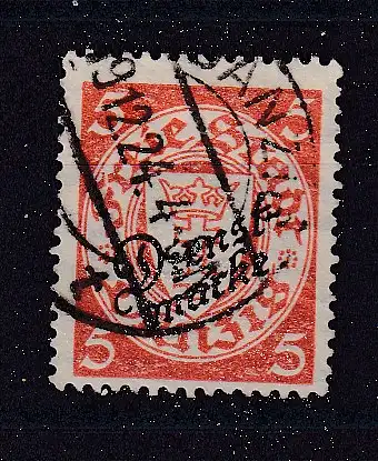 Freie Stadt Danzig Dienstmarken  Nr 41 Gestempelt (Posten)