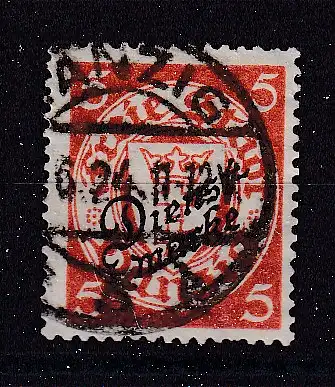 Freie Stadt Danzig Dienstmarken  Nr 41 Gestempelt (Posten)