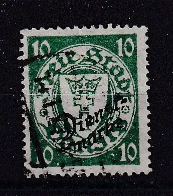 Freie Stadt Danzig Dienstmarken  Nr 42 Gestempelt (Posten)