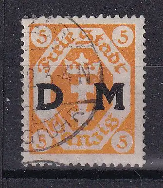 Freie Stadt Danzig Dienstmarken  Nr 1 Gestempelt (Posten)