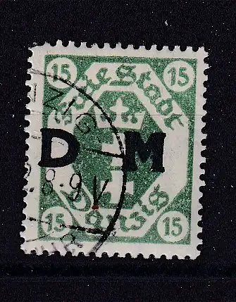 Freie Stadt Danzig Dienstmarken  Nr 3 Gestempelt (Posten)