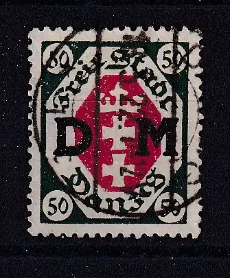 Freie Stadt Danzig Dienstmarken  Nr 8 Gestempelt (Posten)