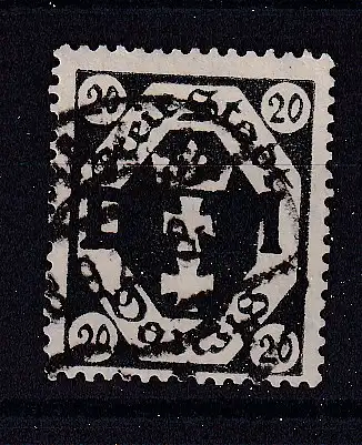 Freie Stadt Danzig Dienstmarken  Nr 4 Gestempelt (Posten)