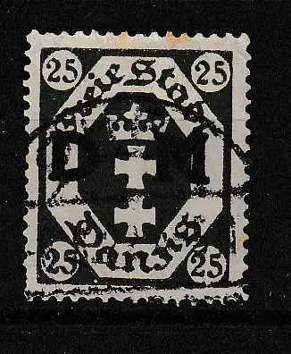 Freie Stadt Danzig Dienstmarken  Nr 5 Gestempelt (Posten)