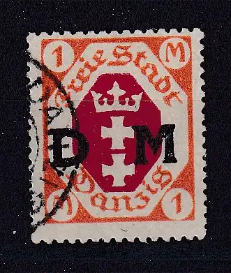 Freie Stadt Danzig Dienstmarken  Nr 11 Gestempelt (Posten)