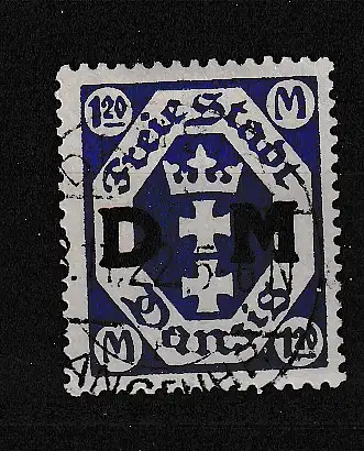 Freie Stadt Danzig Dienstmarken  Nr 17 Gestempelt (Posten)