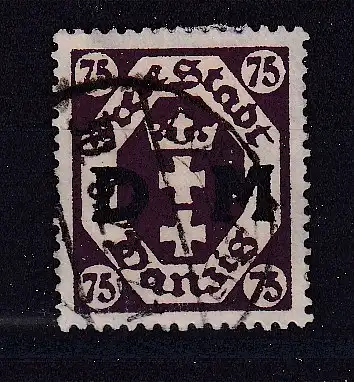 Freie Stadt Danzig Dienstmarken  Nr 15 Gestempelt (Posten)