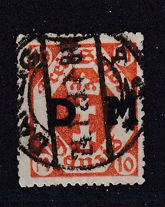 Freie Stadt Danzig Dienstmarken  Nr 27 Gestempelt (Posten)