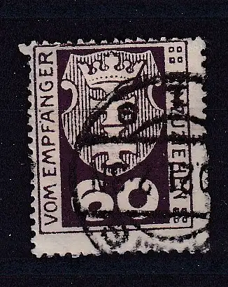 Freie Stadt Danzig Portomarken  Nr 4 Gestempelt (Posten)