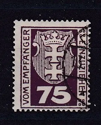 Freie Stadt Danzig Portomarken  Nr 4 Gestempelt (Posten)