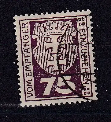 Freie Stadt Danzig Portomarken  Nr 4 Gestempelt (Posten)