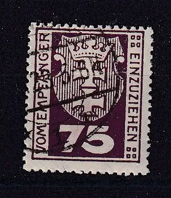 Freie Stadt Danzig Portomarken  Nr 4 Gestempelt (Posten)