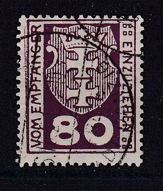 Freie Stadt Danzig Portomarken  Nr 6 Gestempelt (Posten)