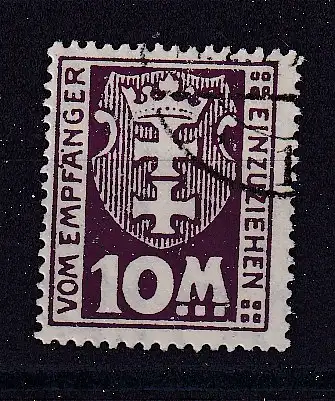 Freie Stadt Danzig Portomarken  Nr 21 Gestempelt (Posten)
