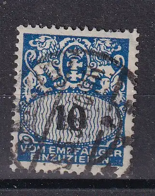 Freie Stadt Danzig Portomarken  Nr 31 Gestempelt (Posten)