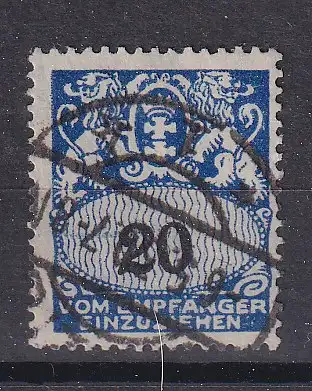 Freie Stadt Danzig Portomarken  Nr 32 Gestempelt (Posten)