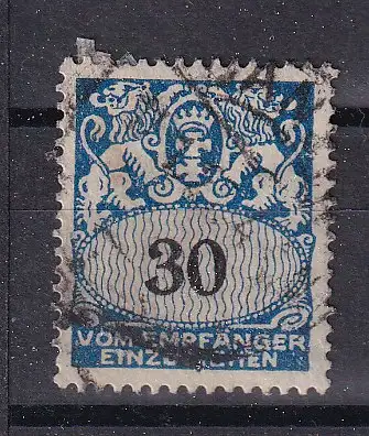 Freie Stadt Danzig Portomarken  Nr 33 Gestempelt (Posten)