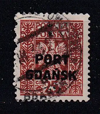 Freie Stadt Danzig Polnische Post  Nr 8 Gestempelt (Posten)