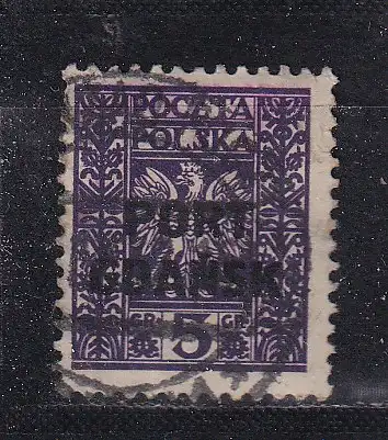 Freie Stadt Danzig Polnische Post  Nr 4 Gestempelt (Posten)