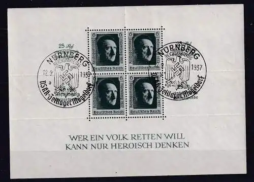 Deutsches Reich  Nr Block 7 Gestempelt (Posten)