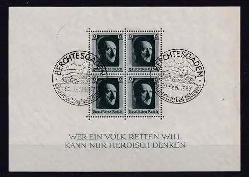 Deutsches Reich  Nr Block 7 Gestempelt (Posten)