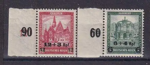 Deutsches Reich  Nr 463/64 Rand löst sich ab Postfrisch / **