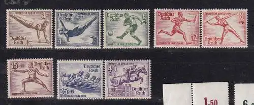 Deutsches Reich  Nr 609/16 Postfrisch / **